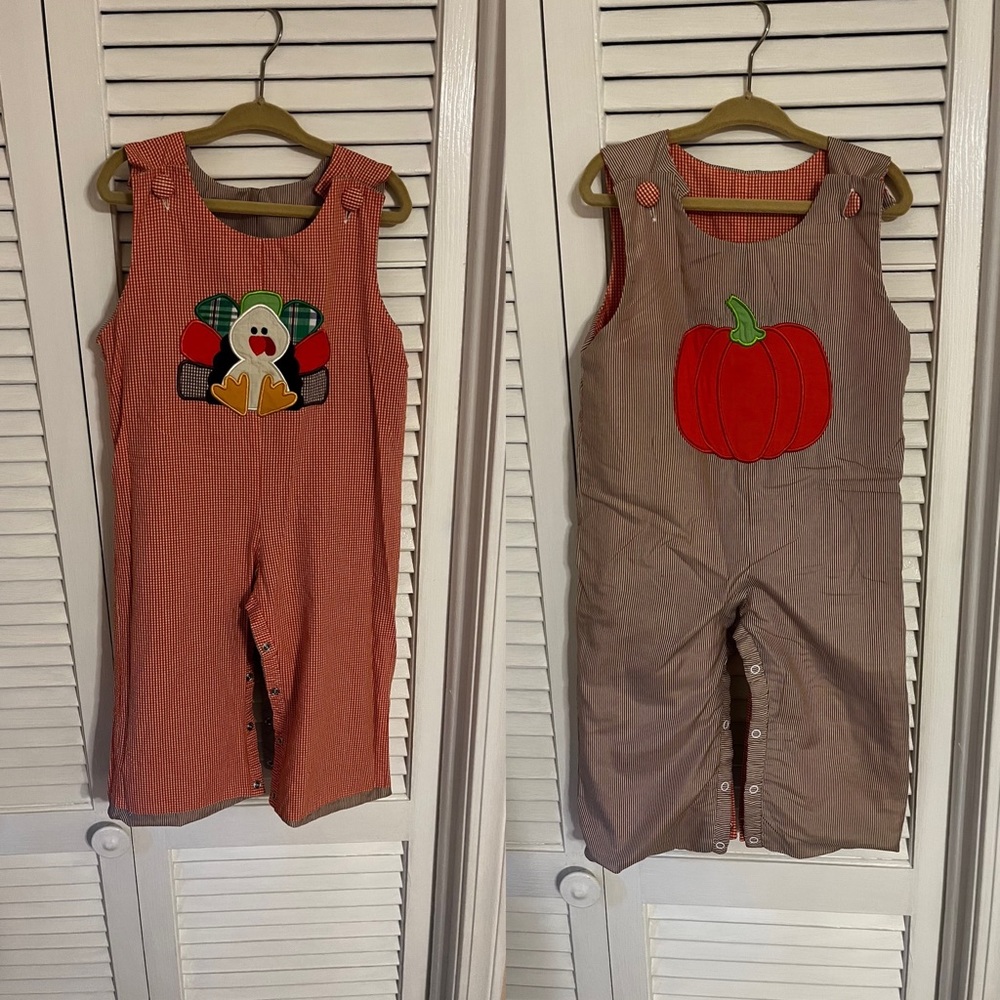 2 Sided Longall- Pumpkin & turkey